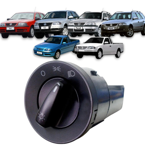 Botão Farol Interruptor Chave Luz Vw Gol Parati Saveiro