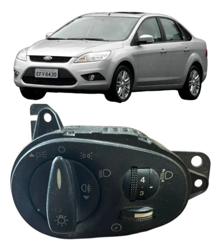 Comando Botao Luz Farol Ford Focus 2000 2001 2002 2003 2004 Preto