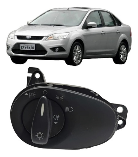 Chave Comando Botão Farol Ford Focus 2000 2001 2002 2003 Preto