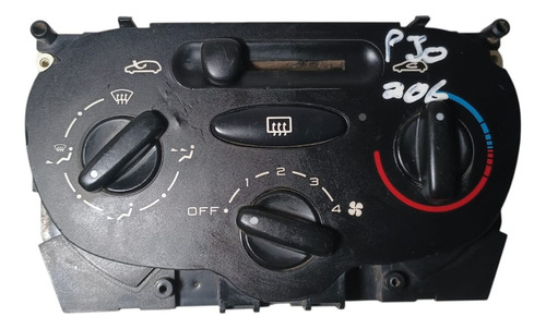 Comando Ar Desembaçador Peugeot 206 207 2004 2005 2006