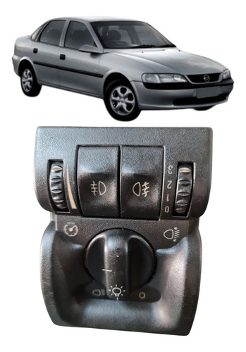 Chave Farol Gm Vectra Com Milha 2000 2001 2002 2003 2004 Preto