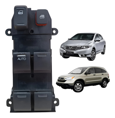 Comando Botão Vidro Eletrico Honda Cr-v City 2009 2010 2011
