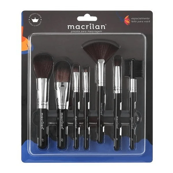 Kit De Pincéis Macrilan Com 7 Peças