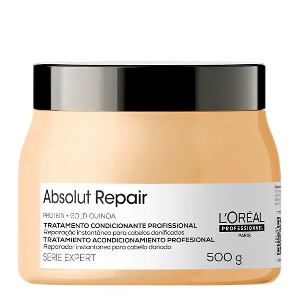 Máscara Capilar Absolut Repair Protein + Gold Quinoa L'Oréal Professionnel 500ml
