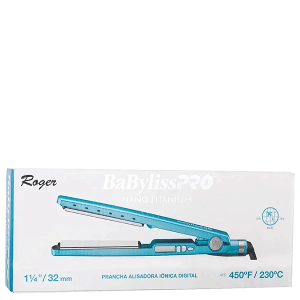 Chapa Babyliss Pro Nano Titânio Azul Bivolt