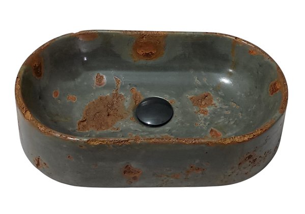 Cuba de Apoio/ Oval óxido ferrugem