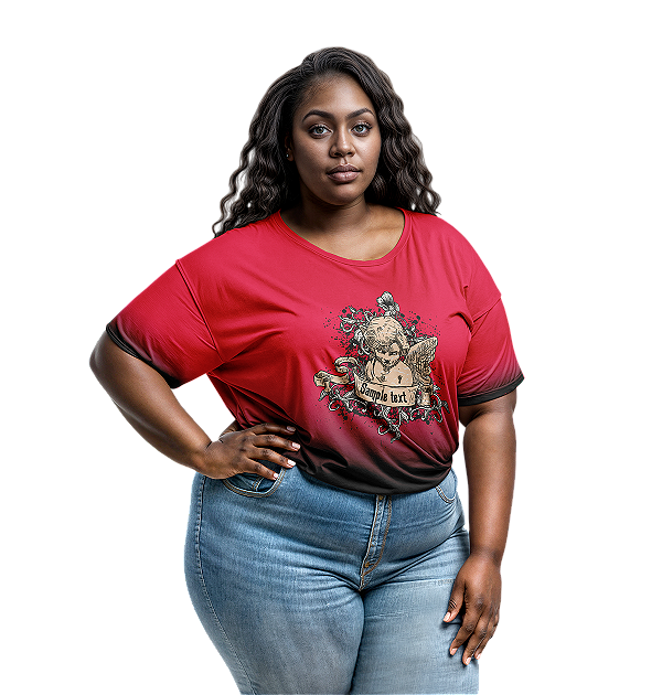 Camiseta Plus Size - anjo 022