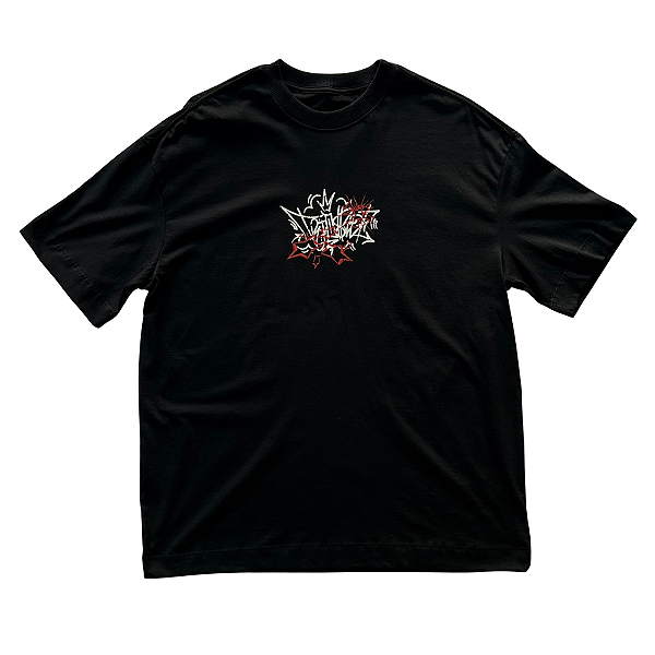 Camiseta Oversized TripSide Preta Arte dos Guetos - Streetwear