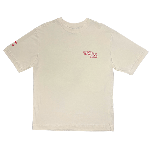 Camiseta Oversized TripSide Corre das Notas Off White - Streetwear