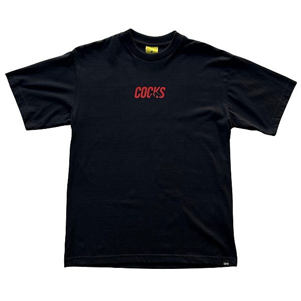 Camiseta Oversized Cocks Preta Logo - Streetwear