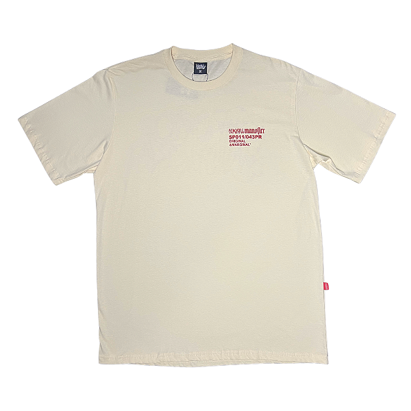 Camiseta Oversized Chronic Colab Manofler Off White - Streetwear