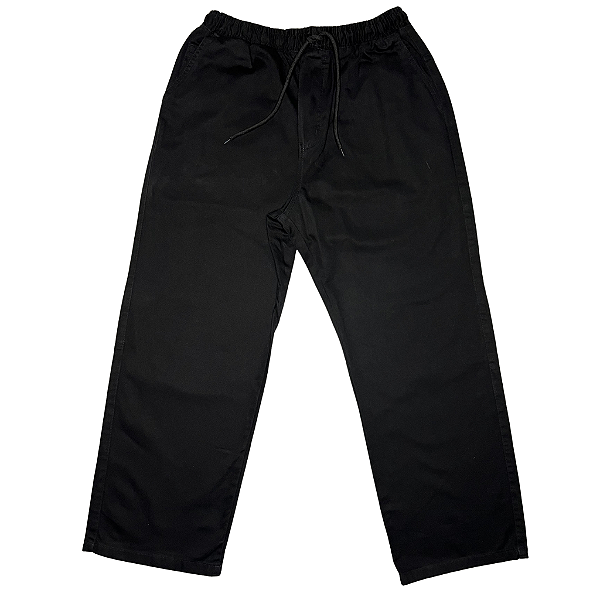 CALÇA SARJA CORTE RETO PRETA 02