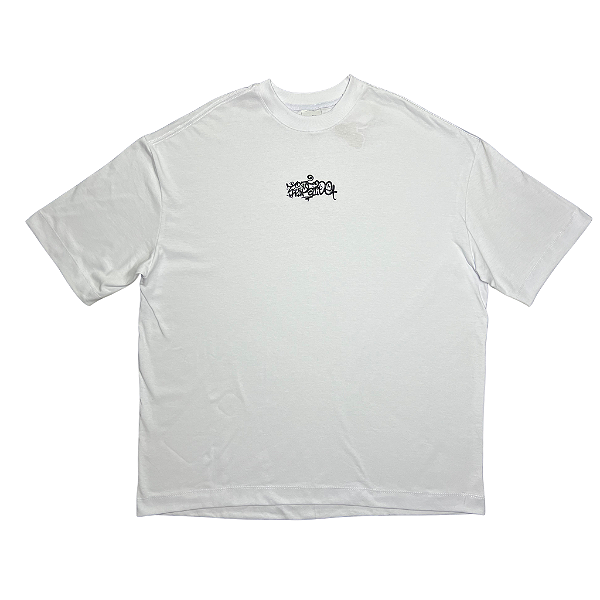 CAMISETA OVERSIZED TRIPSIDE BRANCA BORDADO TPSD - STREETWEAR