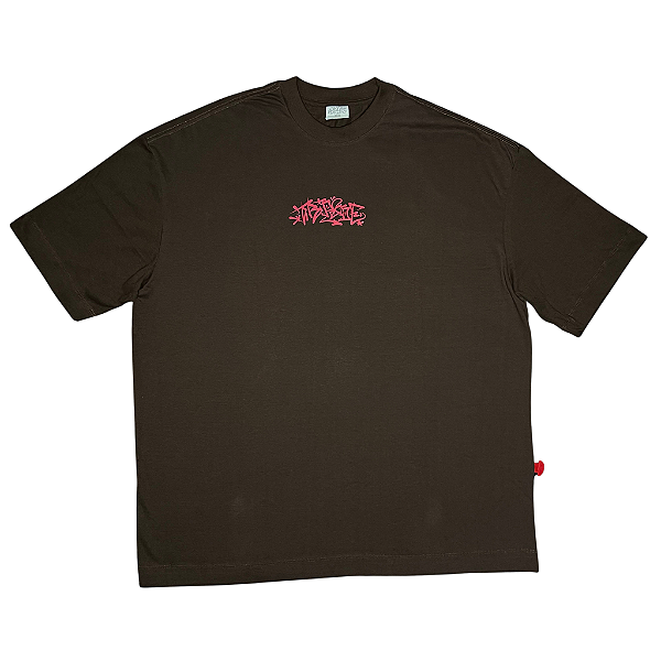 CAMISETA OVERSIZED TRIPSIDE MARROM DRAGÃO - STREETWEAR