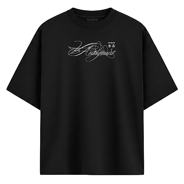 CAMISETA OVERSIZED RAROS DESORDEM PRETA