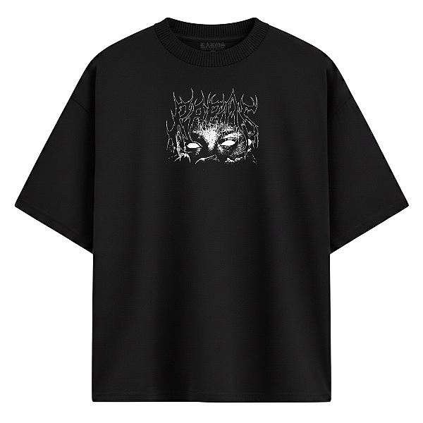 CAMISETA OVERSIZED RAROS OLHOS DA NOITE PRETO