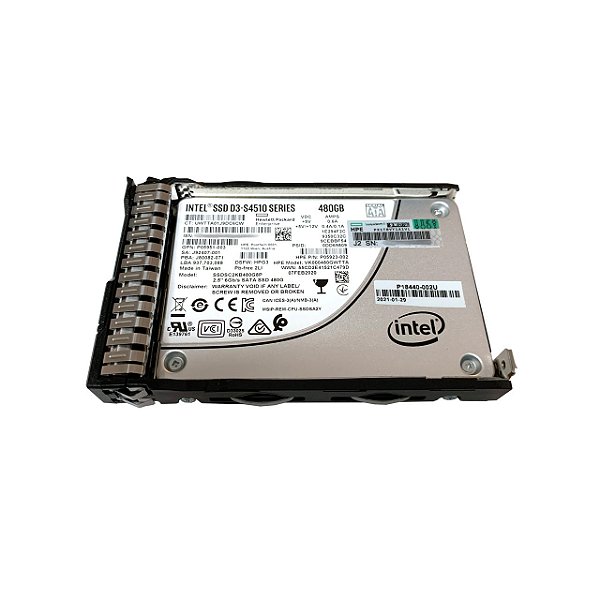 HD  HP SERVIDOR DL/ML G8 G9 G10 480-GB SSD  2.5 SATA 6G  HP P18482-001