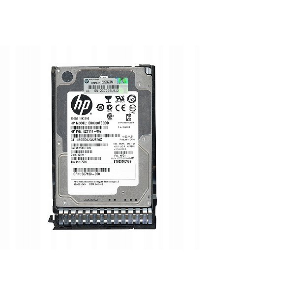 HD HP 300GB 6G 15K 2.5 DP SAS P/ SERVIDORES DL/x ML/x - PN 627114-002