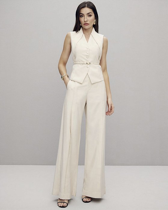 Calca Cintura Alta com Toma