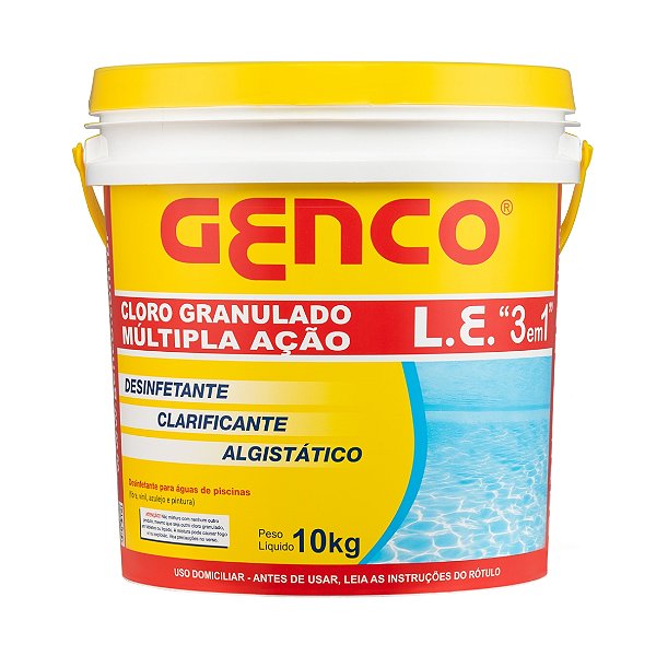 Cloro Genco 3 em 1 - Multi Ação 10 kg