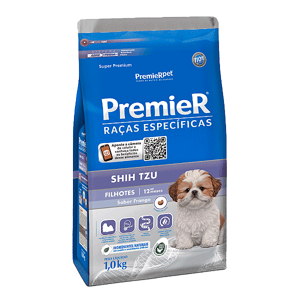 Ração Premier Raças Específicas Filhotes Shih Tzu 1Kg