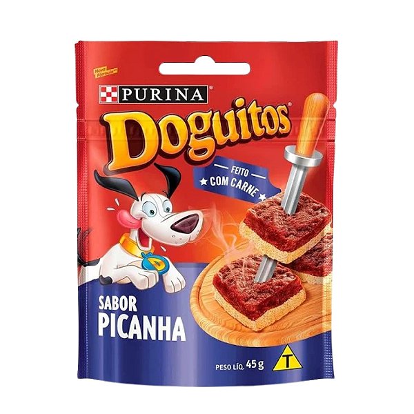 Petisco Cães Doguitos Rodízio Picanha Purina 45g