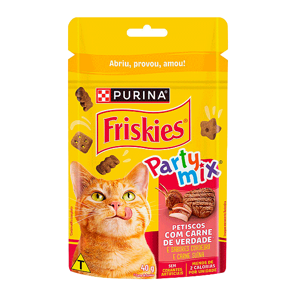 Petisco Friskies Party Mix Carne 40g