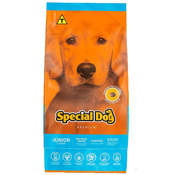 Ração Special Dog Júnior Premium Carne para Cães Filhotes 15kg