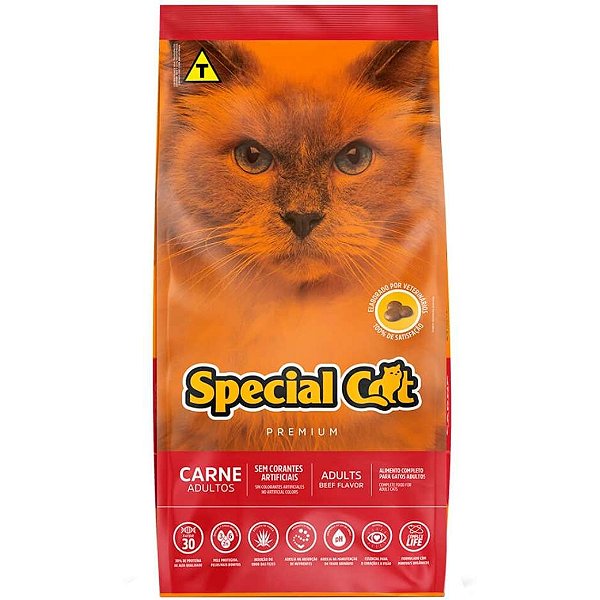 Ração Special Cat Premium Carne para Gatos Adultos 10,1kg