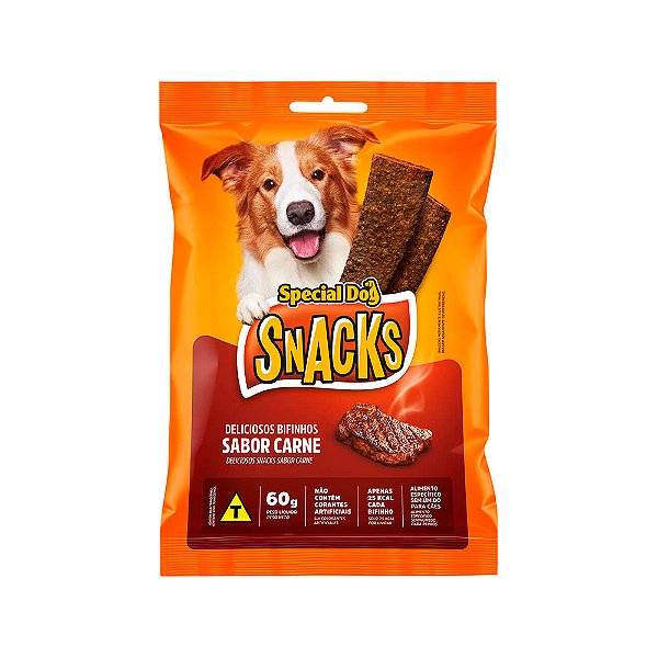 Petisco Special Dog Snacks para Cães Sabor Carne 60g