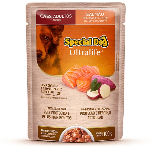 Ração Úmida Special Dog Sachê Salmão para Cães Adultos 100g