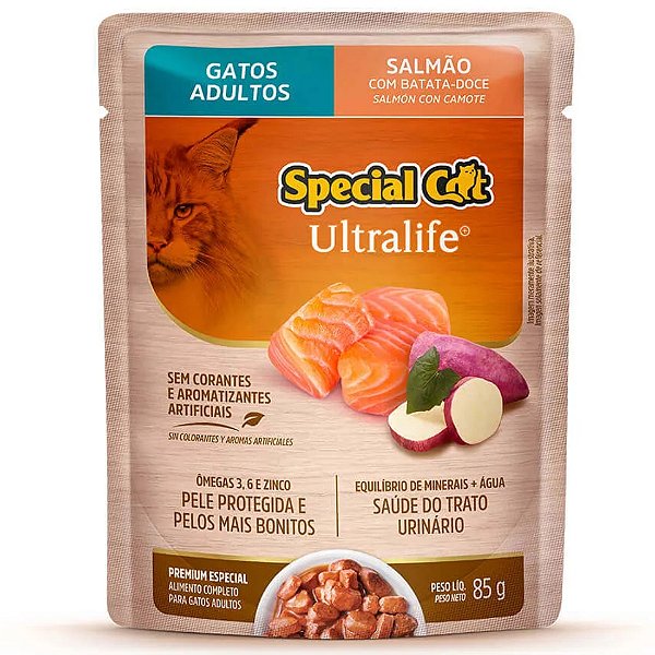 Ração Úmida Special Cat Sachê Salmão para Gatos Adultos 85g