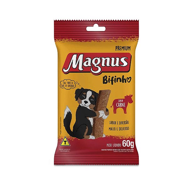 Bifinho Magnus Para Cães Adultos Sabor Carne 60g