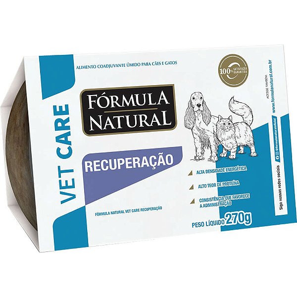 Ração Úmida Fórmula Natural Vet Care Recuperação para Cães e Gatos 270G