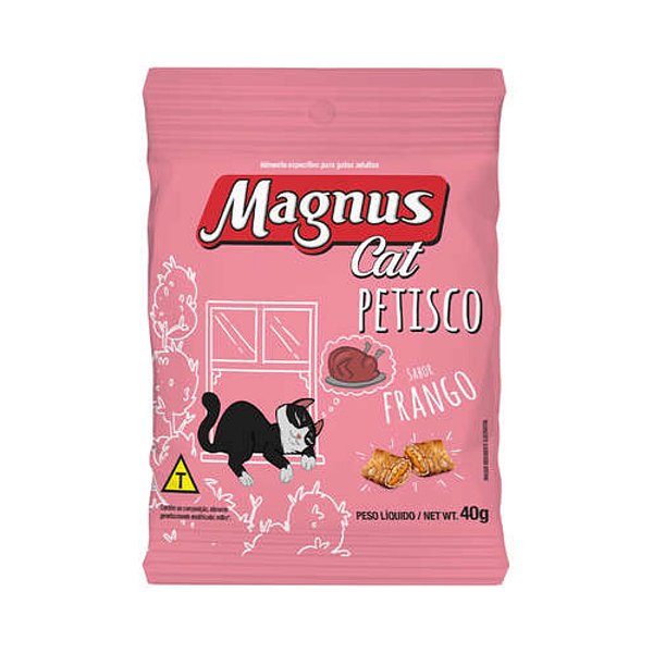 Biscoito Magnus Cat Gatos Adultos Frango 40g