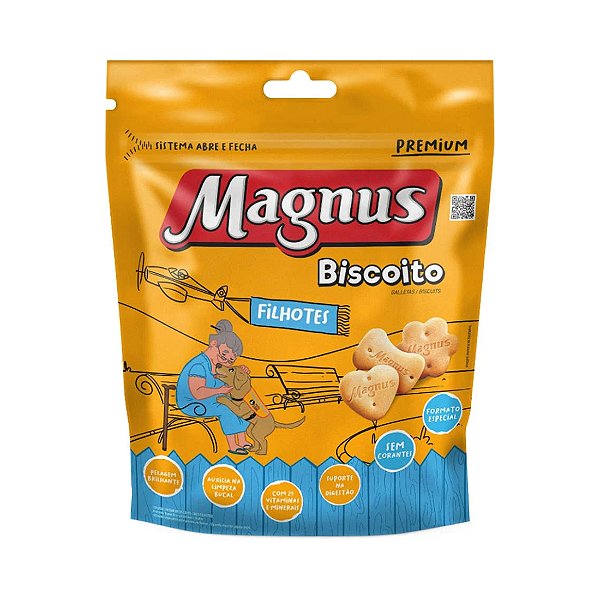 Biscoito Magnus Cães Filhotes Original 250g