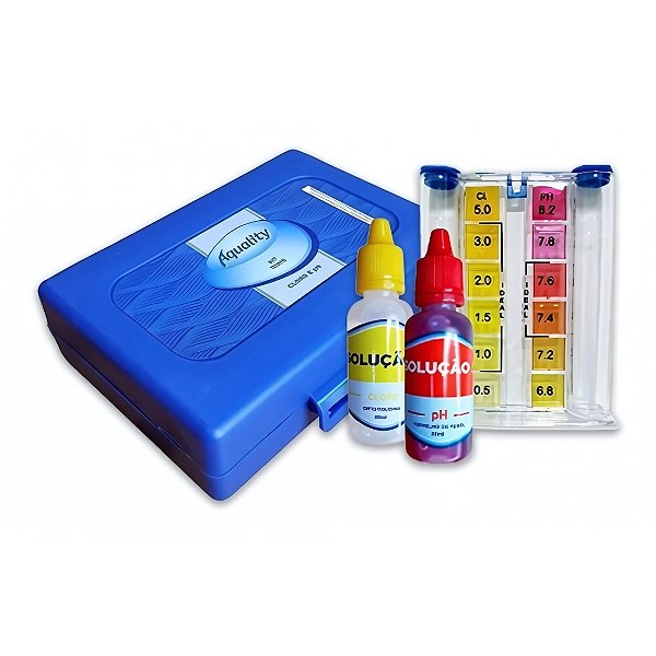 Kit teste medidor pH Cloro Aquality