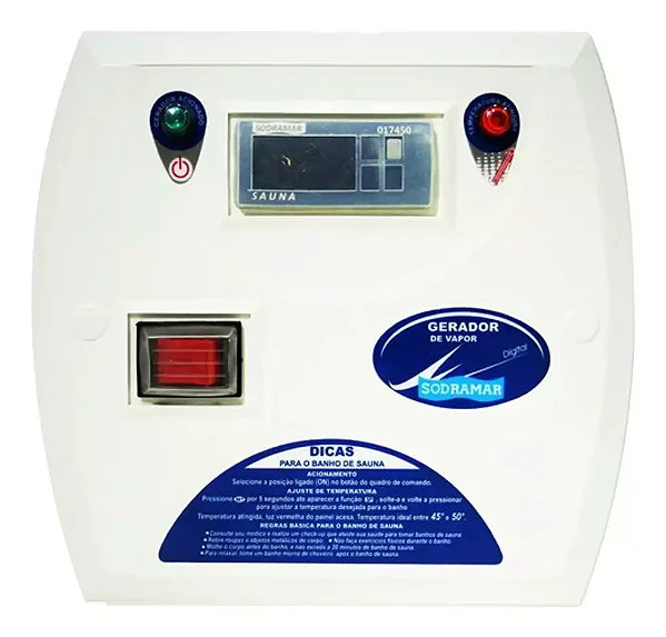 Comando Digital Para Sauna a Vapor Compact Line Sodramar
