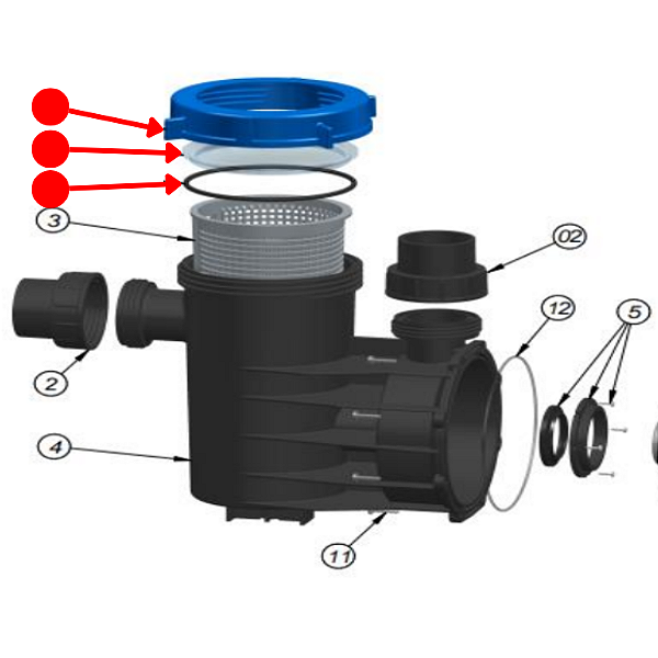 Kit Tampa Do Pré-Filtro Syllent PF 42 - 3D1003A