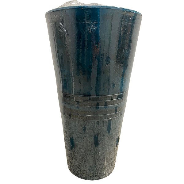 Vaso Maués Liso 36X60 AZUL INDIGO MARMORATO