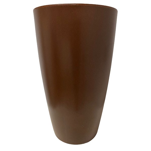 Vaso Pantanal Liso 33X65 MARROM STONE EFFECT
