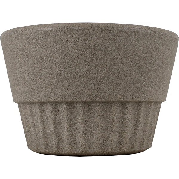 Cachepot Vitória Plano 15x12 Cimento