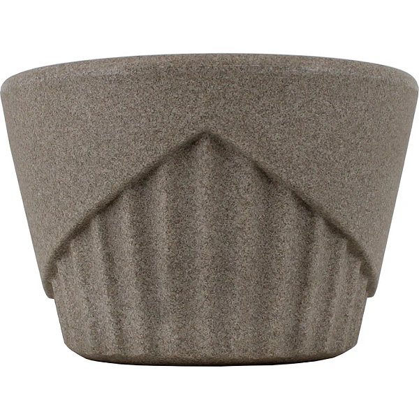 Cachepot Vitória Piramidal 15x12 Cimento