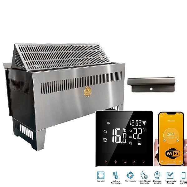 Sauna Seca Finlândia King Star Smart FS24DT3 24KW 380V Trifásico Painel Smart Impercap