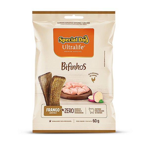 Special Dog Ultralife Bifinhos Frango 60g