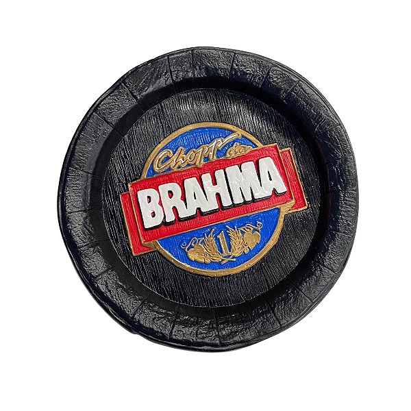 Tampa Grande Gesso Preto Decorativo Brahma