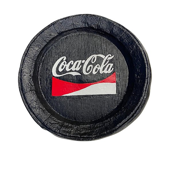 Tampa Gesso Grande Decorativo Coca-Cola