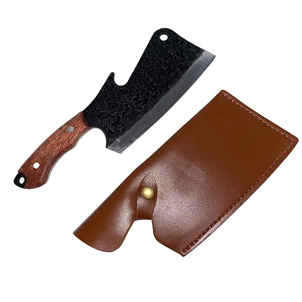 Cutelo Aço Carbono Artesanal G Lâmina 18cm