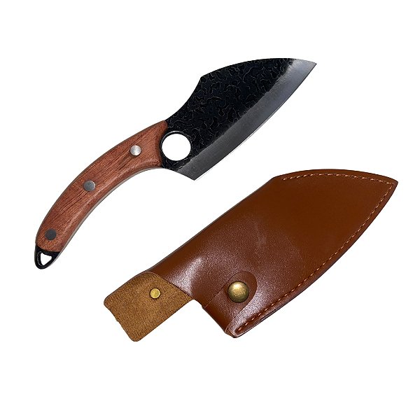 Cutelo Aço Carbono Artesanal P Lâmina 14,5cm