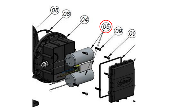 Kit De Placa e Capacitor UF - HI48M200-220V/AS (2,0CV) - (3D1062A) - Monofásico Syllent